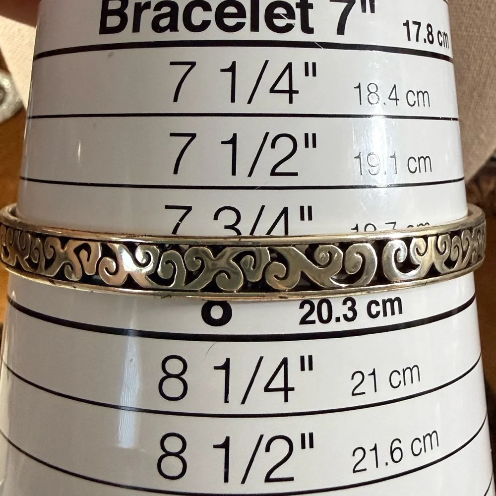 Elegant Brighton, Silverplated Bangle Set, “Shot Through The Heart” & Contempo - Picture 4 of 9